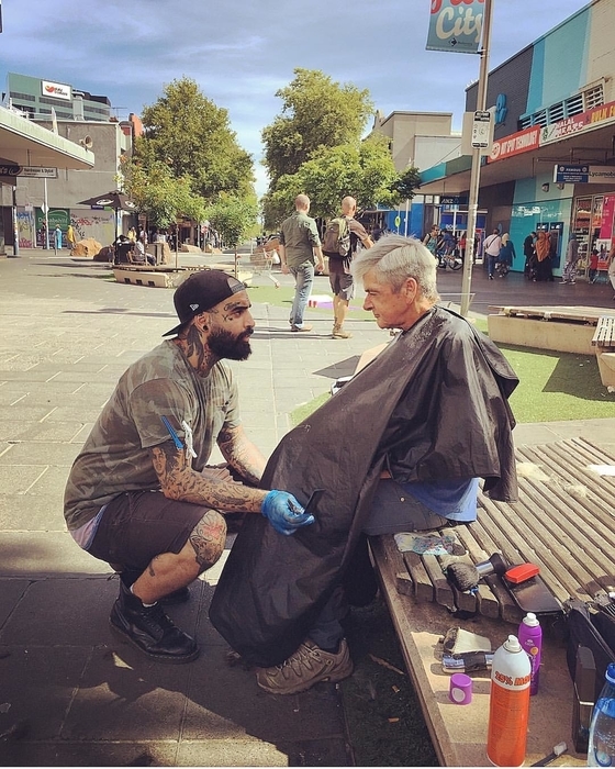 Photo courtesy of Nasir Sobhani "The Streets Barber."